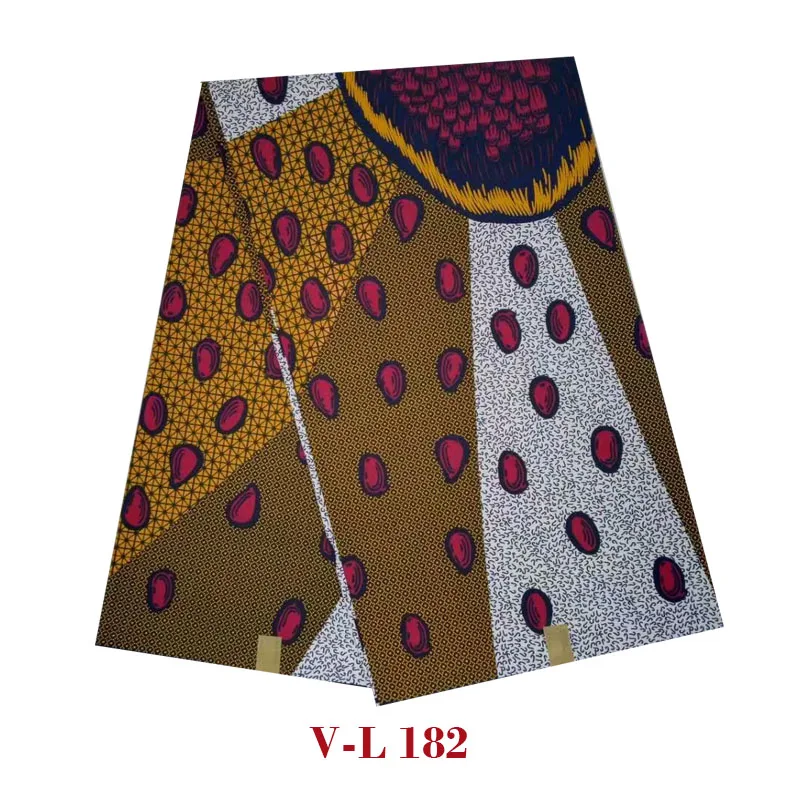 2019 Latest design African wax veritable ankara block Batik wax ankara high quality nice design soft material V-L 182 
2019 Latest design African wax veritable ankara block Batik wax ankara high quality nice design soft material V-L 182
