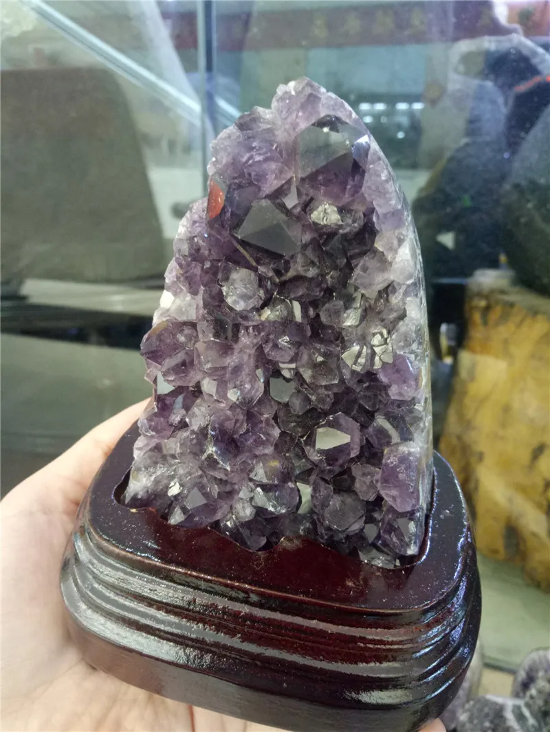 1 шт. красивый натуральный аметист кварца geode предметы интерьера целебный кристалл для дома и офиса украшения без основания
1 шт. красивый натуральный аметист кварца geode предметы интерьера целебный кристалл для дома и офиса украшения без основания