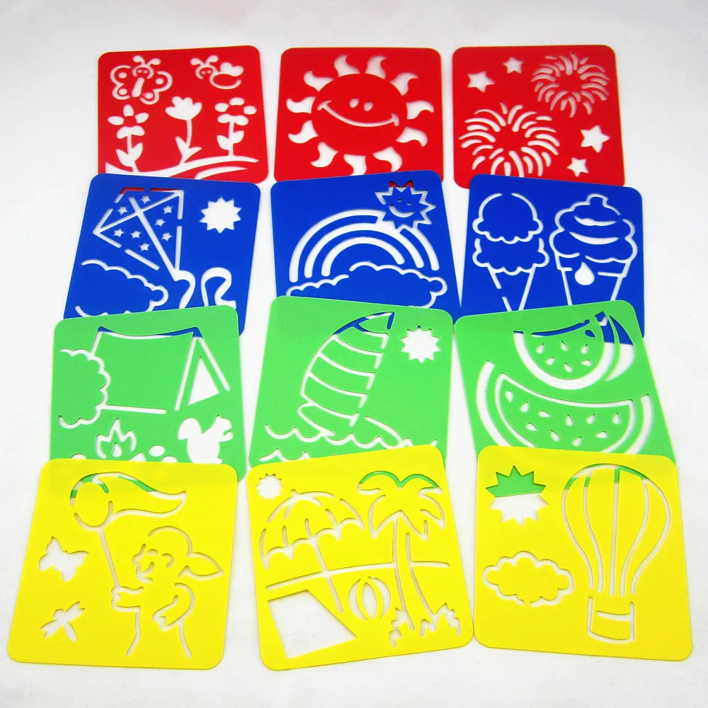 Children Stencil templates for Drawing template plastic drawing stencil Plastic stencil for kids toys drawing Summer 12Designs
Children Stencil templates for Drawing template plastic drawing stencil Plastic stencil for kids toys drawing Summer 12Designs