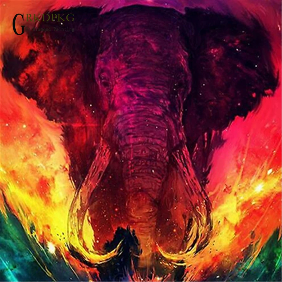 GRKDPKJ Full Square Drill 5D DIY Diamond Painting "elephant" handmade 3D Embroidery arts Cross Stitch Mosaic Home Decoration ima
GRKDPKJ Full Square Drill 5D DIY Diamond Painting "elephant" handmade 3D Embroidery arts Cross Stitch Mosaic Home Decoration ima