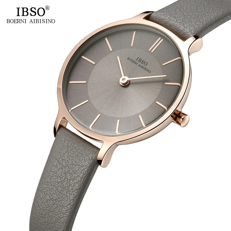 IBSO Brand 8 MM Ultra-Thin Quartz Watch Women Gray Leather Women Watches 2021 Luxury Ladies Watch Montre Femme
IBSO Brand 8 MM Ultra-Thin Quartz Watch Women Gray Leather Women Watches 2021 Luxury Ladies Watch Montre Femme