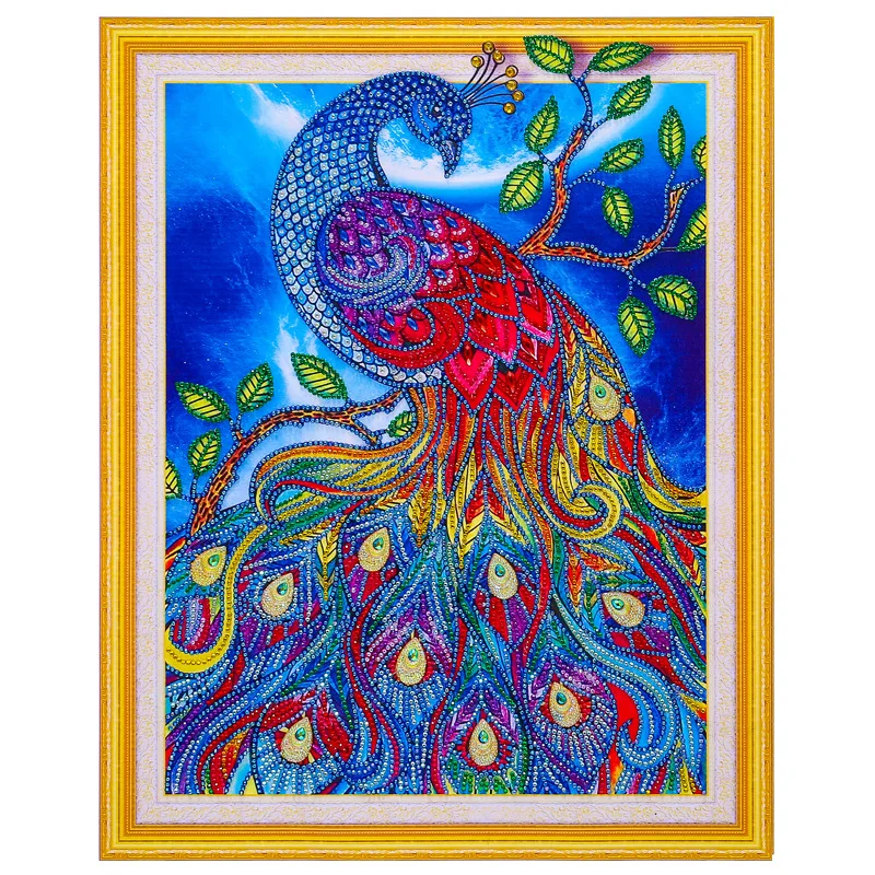 Colorful Peacock Special Shaped Diamond Painting Crystal Rhinestones 5D DIY Diamond Embroidery Home Decor Drill Cross Stitch Set
Colorful Peacock Special Shaped Diamond Painting Crystal Rhinestones 5D DIY Diamond Embroidery Home Decor Drill Cross Stitch Set