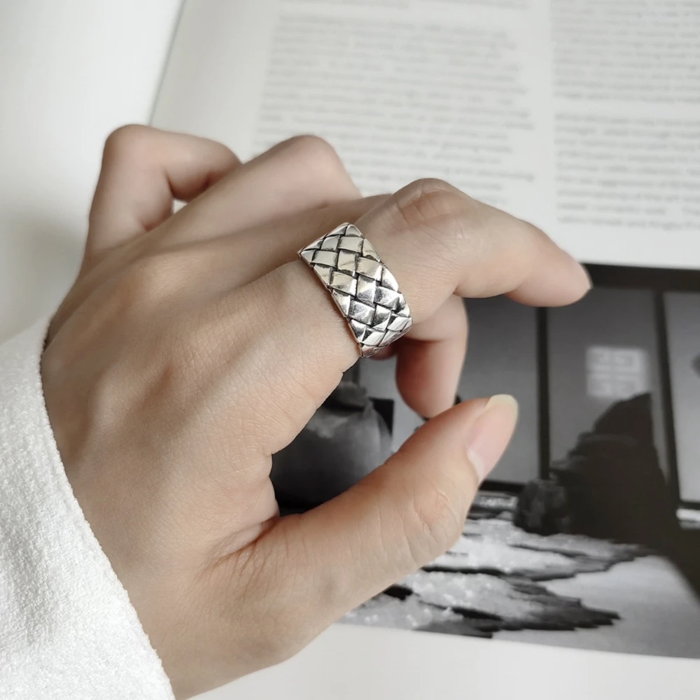 Women Twisted Braided Crisscross Band Ring Woven Crossover Handmade Stacking Punk Wide Antique 925 Sterling Silver Open Rings
Women Twisted Braided Crisscross Band Ring Woven Crossover Handmade Stacking Punk Wide Antique 925 Sterling Silver Open Rings