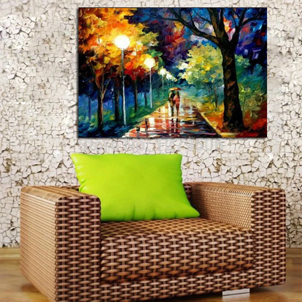 Wall Pop Art Poster handmade Romance Couple Rain Day Street Landscape Oil Painting on Canvas Modern Wall Picture For Living Room
Wall Pop Art Poster handmade Romance Couple Rain Day Street Landscape Oil Painting on Canvas Modern Wall Picture For Living Room