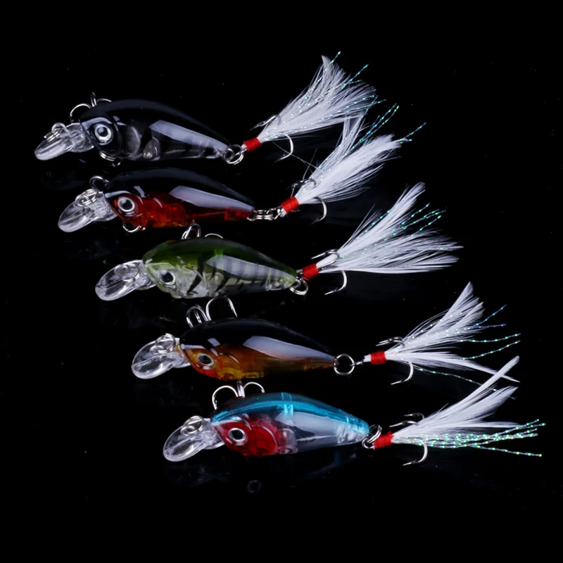 HENGJIA 10pcs 4.5cm 4g 10#hooks hard plastic diving mini crankbaits wobblers trout catfish pesca swim baits fishing tackles
HENGJIA 10pcs 4.5cm 4g 10#hooks hard plastic diving mini crankbaits wobblers trout catfish pesca swim baits fishing tackles