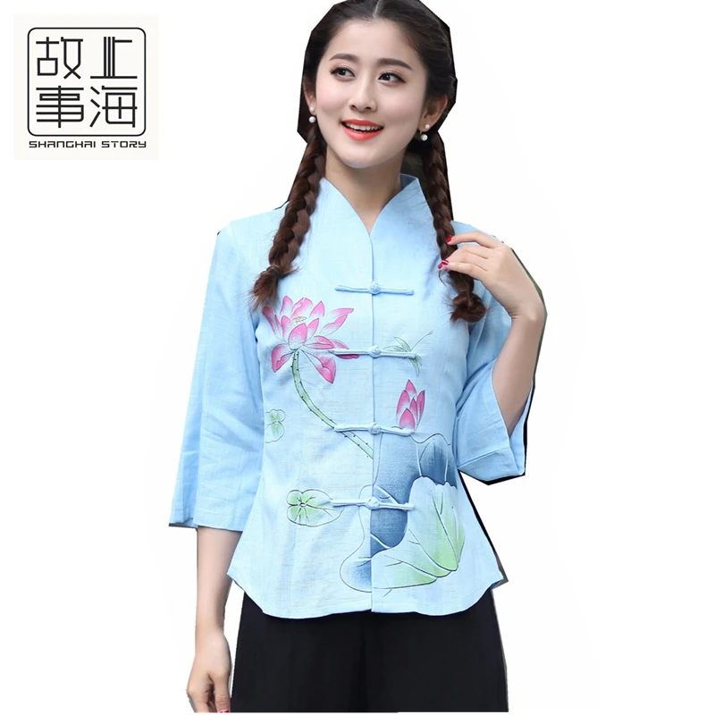 Shanghai Story Chinese Traditional Flower Printed Cheongsam Tops Bracelet Sleeve Shirt for Women 3 Color
Shanghai Story Chinese Traditional Flower Printed Cheongsam Tops Bracelet Sleeve Shirt for Women 3 Color