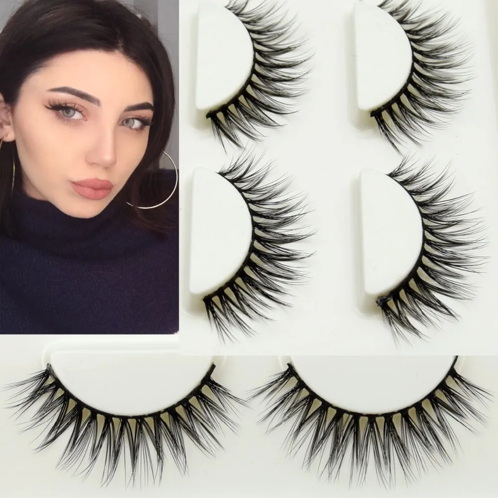 3 Pairs Eyelashes Crisscross False Eyelash Hand Made Faux Mink Lashes Big Eyes Eyelash 3D Fake Eye Lashes Extension Makeup Tools
3 Pairs Eyelashes Crisscross False Eyelash Hand Made Faux Mink Lashes Big Eyes Eyelash 3D Fake Eye Lashes Extension Makeup Tools