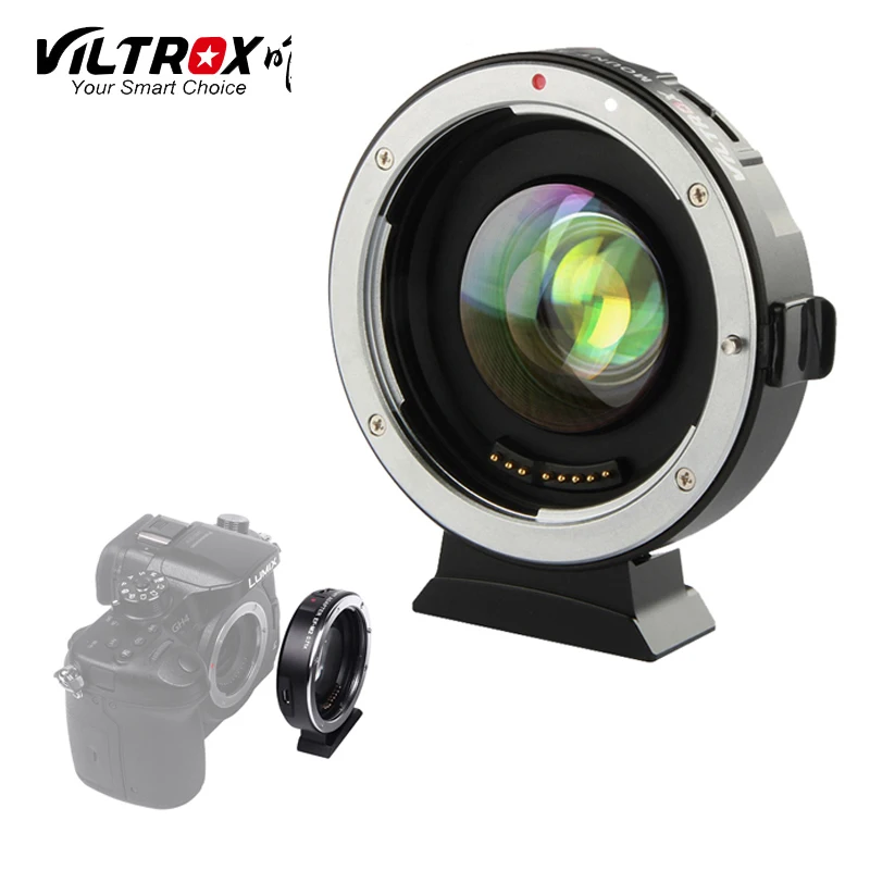 Адаптер VILTROX EF-M2 AF с автофокусом EXIF 0,71x для увеличения скорости объектива Canon EF, для крепления объектива к камере M43 GH4 GH5
Адаптер VILTROX EF-M2 AF с автофокусом EXIF 0,71x для увеличения скорости объектива Canon EF, для крепления объектива к камере M43 GH4 GH5