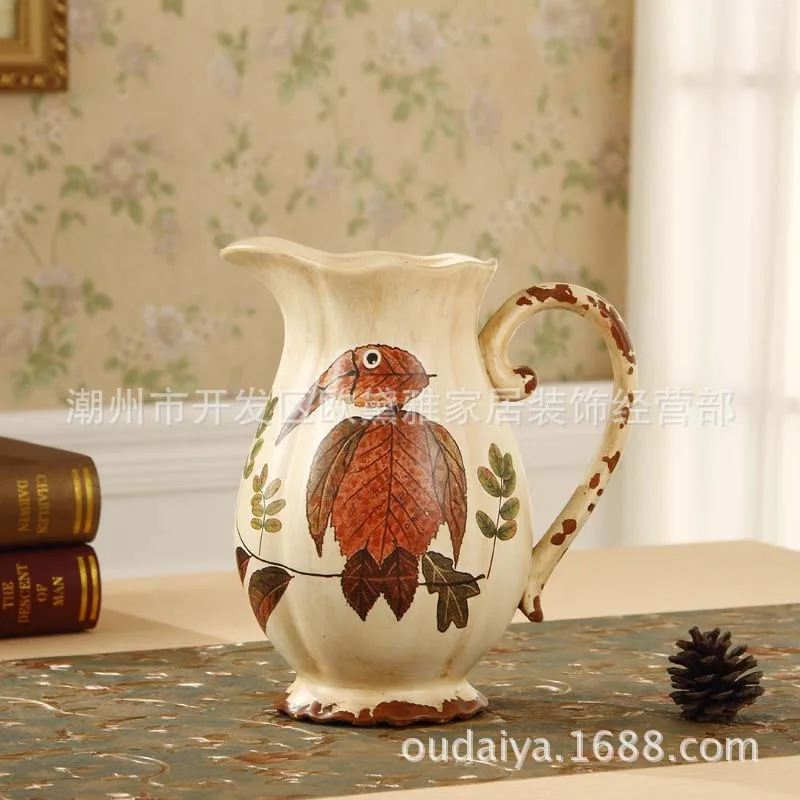American Country Peacock Ceramic Single Ear Vase Retro Home Vase Arrangement High-end Decorative Flower Art Home Arrangement
American Country Peacock Ceramic Single Ear Vase Retro Home Vase Arrangement High-end Decorative Flower Art Home Arrangement