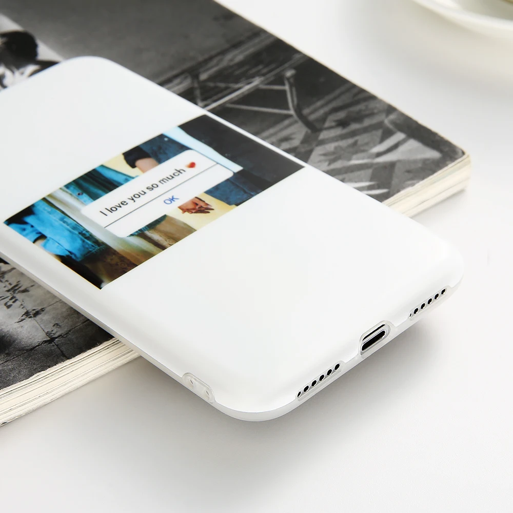 KISSCASE Couple Phone Case For iPhone X 7 8 6 6S Plus Cases Love Pattern Soft TPU Cover Coque Capa | Мобильные телефоны и