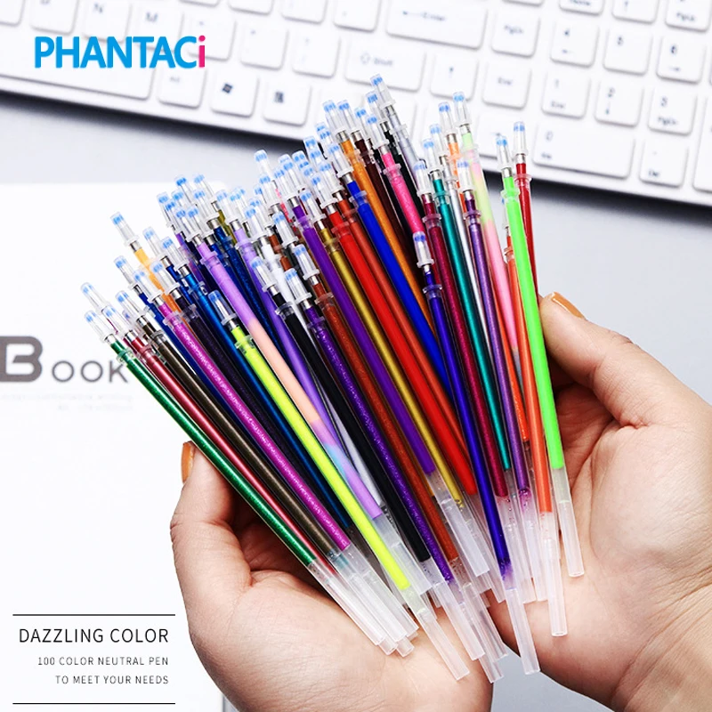 100 pcs/lot 100 Colors Ballpoint Pen Refill Multi Colored Writing Painting Drawing Gel Ink Pen Refills Set Stationery School
100 pcs/lot 100 Colors Ballpoint Pen Refill Multi Colored Writing Painting Drawing Gel Ink Pen Refills Set Stationery School