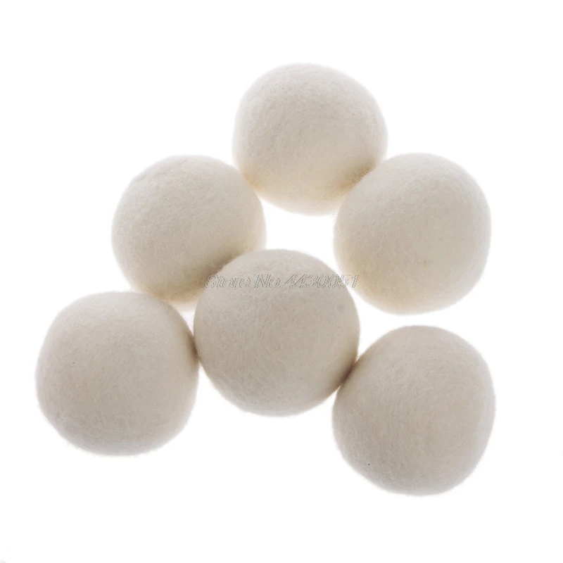 Laundry Clean Ball Reusable Natural Organic Fabric Softener Premium Wool Dryer Balls Home Washing Dropship