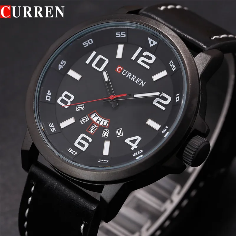 CURREN Sport Series Calendar Display Military Black White Men's Quartz Watch Top Brand Luxury Waterproof Quartz Wristwatches
CURREN Sport Series Calendar Display Military Black White Men's Quartz Watch Top Brand Luxury Waterproof Quartz Wristwatches