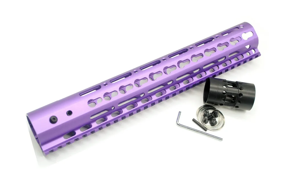 Purple 12'' Inch Aluminum Alloy Light Weight Free Float Keymod Handguard Rail With Barrel Nut For AR15
Purple 12'' Inch Aluminum Alloy Light Weight Free Float Keymod Handguard Rail With Barrel Nut For AR15