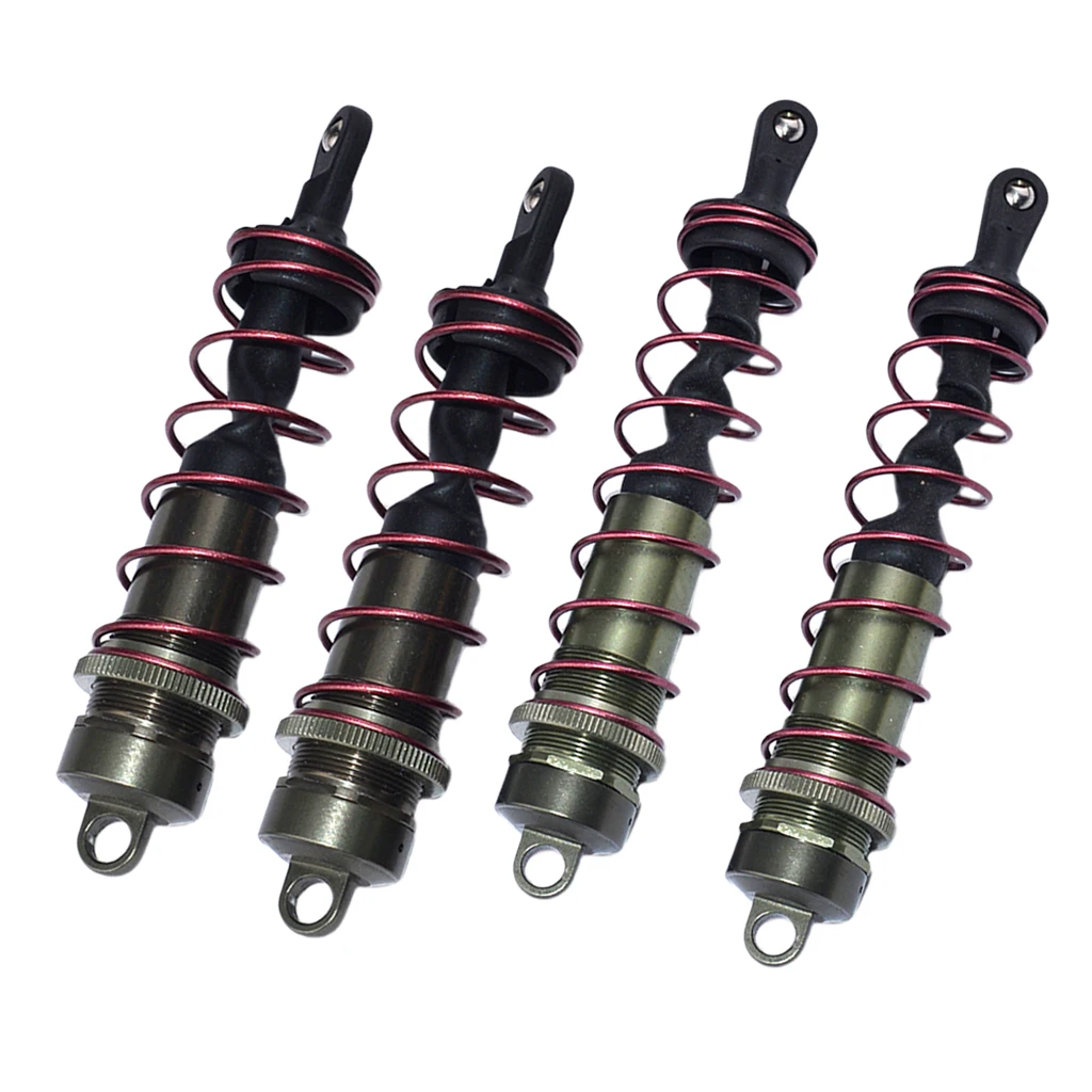 

1:8 Red RC Car Buggy Truck Vehicle Front Rear Adjustable Shock Absorber Damper Model Off-road Car Shock Eliminator