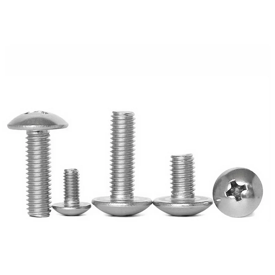 20/50Pcs 304 Stainless Steel Phillips Truss Head Screws M2 M2.5 M3 M4 Cross Recessed Mushroom Head Machine Screw Length 3-80mm
20/50Pcs 304 Stainless Steel Phillips Truss Head Screws M2 M2.5 M3 M4 Cross Recessed Mushroom Head Machine Screw Length 3-80mm