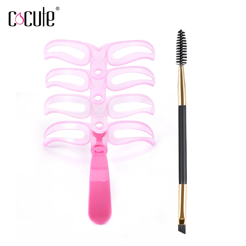Cocute Makeup Set 2Pcs Must Have Eyebrow Stencils Painting Tool 4 Styles and 1 Piece Eyebrow Brush High Quality
Cocute Makeup Set 2Pcs Must Have Eyebrow Stencils Painting Tool 4 Styles and 1 Piece Eyebrow Brush High Quality