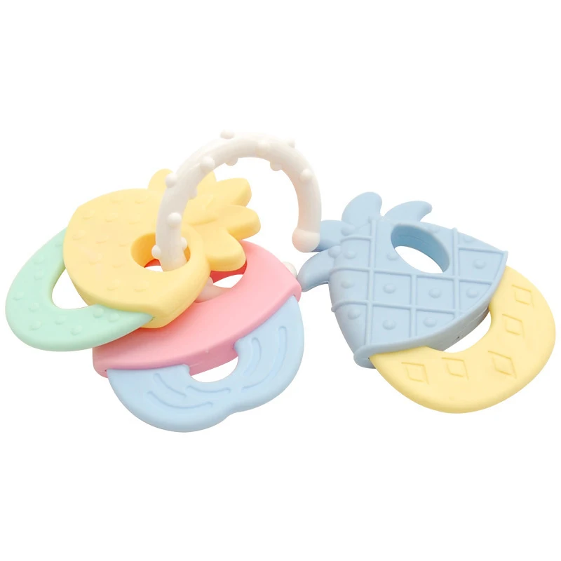 Food Grade Silicone Teethers Baby Ring Teether Infant Baby Silicone Chew Charms Kids Teething Gift Toddler Chewing Toys
Food Grade Silicone Teethers Baby Ring Teether Infant Baby Silicone Chew Charms Kids Teething Gift Toddler Chewing Toys