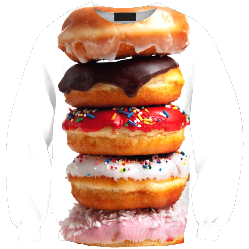 New arrival fashion Unisex Sweatshirt 3D Desserts sweet print simple Casual white relaxtion oversized Clothes Free shipping
New arrival fashion Unisex Sweatshirt 3D Desserts sweet print simple Casual white relaxtion oversized Clothes Free shipping