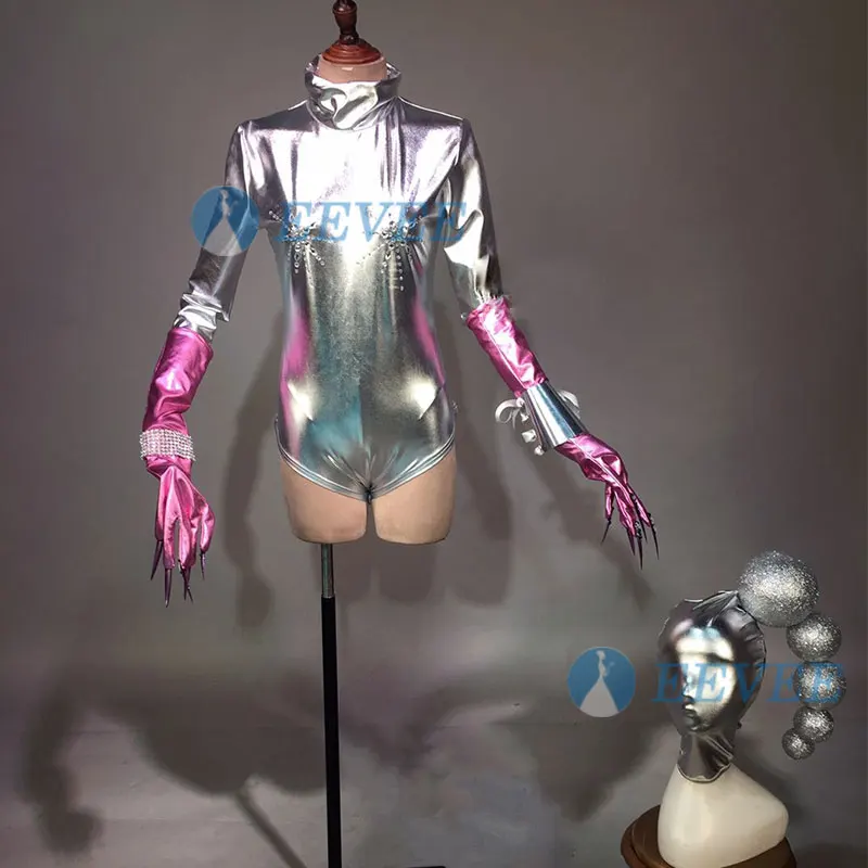 Women Ds Bar New Nightclub Costumes Bodysuit for DJ Singer Gogo Headwear Silver Space Series Bodysuit sets Jazz Stage Costumes
Women Ds Bar New Nightclub Costumes Bodysuit for DJ Singer Gogo Headwear Silver Space Series Bodysuit sets Jazz Stage Costumes