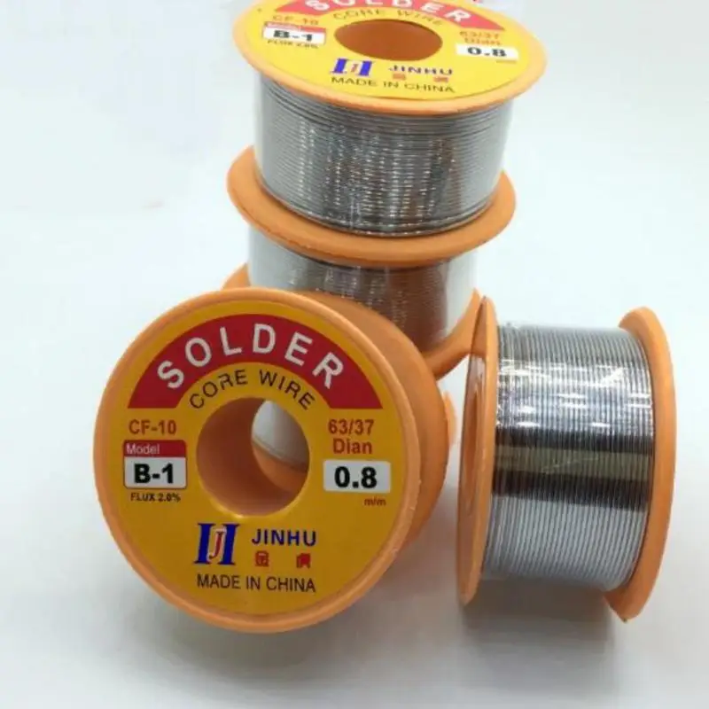 0.5/0.6/0.8/1.0/1.2/1.5/2mm 100g/roll 63/37 Tin lead alloy Rosin Core 2% Flux Reel Welding Line Solder Wire Clean Rosin Core~
0.5/0.6/0.8/1.0/1.2/1.5/2mm 100g/roll 63/37 Tin lead alloy Rosin Core 2% Flux Reel Welding Line Solder Wire Clean Rosin Core~