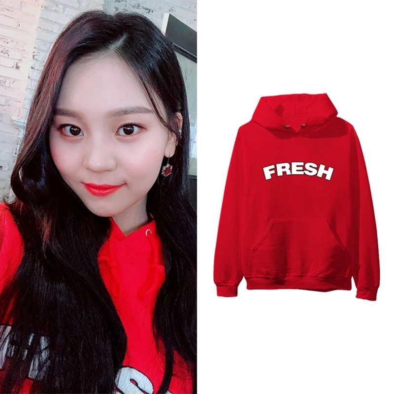 Женская толстовка с капюшоном KPOP GFriend Um Ji Kim Ye Won джемпер модная шапка длинным