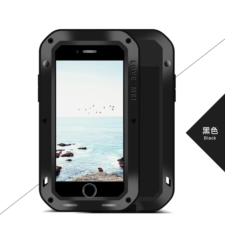 For iphone X LOVE MEI Metal/Aluminum Powerful Waterproof Shockproof Gorilla Glass Cover Case For Apple iphone X/6/6S/7/8/Plus
For iphone X LOVE MEI Metal/Aluminum Powerful Waterproof Shockproof Gorilla Glass Cover Case For Apple iphone X/6/6S/7/8/Plus