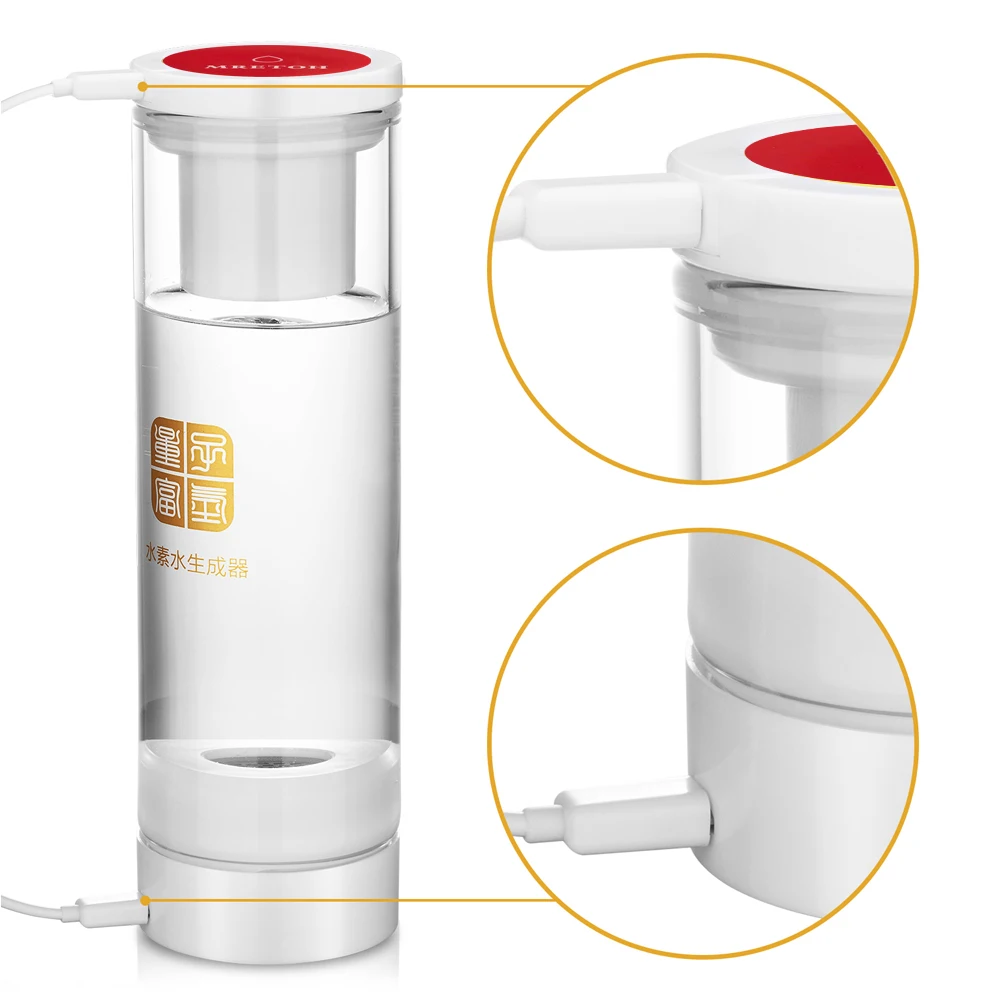 MRETOH Molecular Resonance Effect Technology Hydrogen Water Bottle Alkaline Pure H2 Generator/Maker Rechargeable Healthy Gift
MRETOH Molecular Resonance Effect Technology Hydrogen Water Bottle Alkaline Pure H2 Generator/Maker Rechargeable Healthy Gift