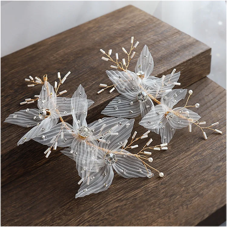 Fairy crepe Flowers side hair decoration women bride hair ornament wedding hair Accessories
Fairy crepe Flowers side hair decoration women bride hair ornament wedding hair Accessories