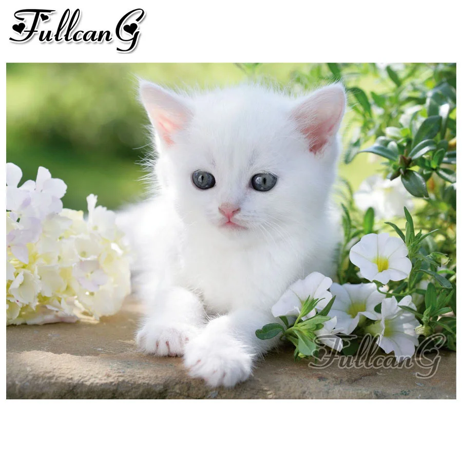 FULLCANG diy 5d diamond mazayka white cat and flower dimond painting animals full square/round drill embroidery sale kit FC1380
FULLCANG diy 5d diamond mazayka white cat and flower dimond painting animals full square/round drill embroidery sale kit FC1380