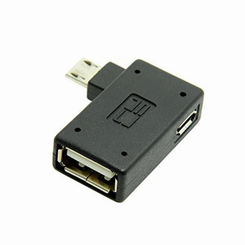 Новый 90-градусный левый Угловой Micro USB 2 0 хост-адаптер OTG | Компьютеры и офис