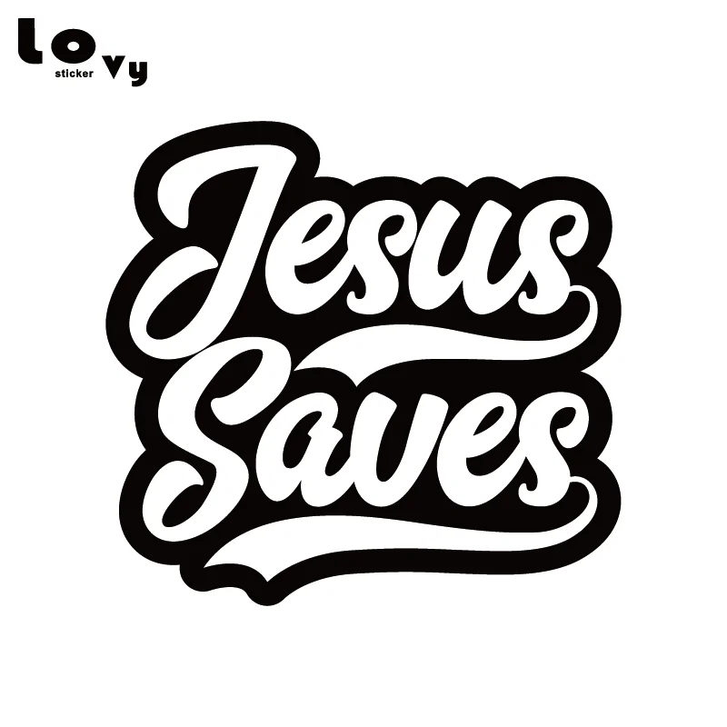 Jesus Save Виниловая наклейка для автомобиля христианская религиозная кузов Машины