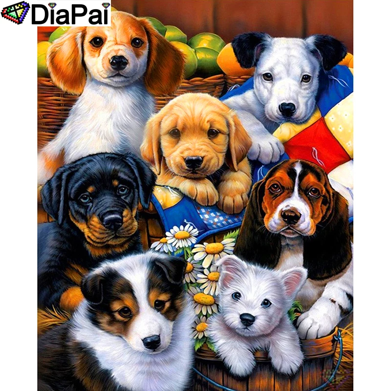 DIAPAI 100% Full Square/Round Drill 5D DIY Diamond Painting "Animal dog friend" Diamond Embroidery Cross Stitch 3D Decor A18797
DIAPAI 100% Full Square/Round Drill 5D DIY Diamond Painting "Animal dog friend" Diamond Embroidery Cross Stitch 3D Decor A18797