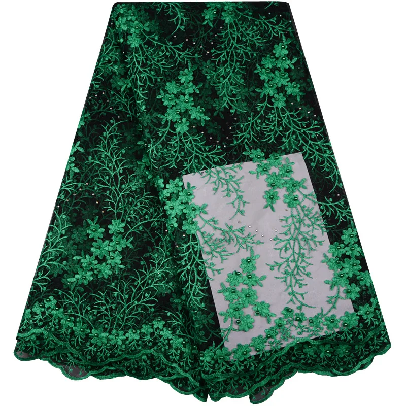 French Beaded Lace Fabric Green Latest African Mesh Tulle Lace Fabric 5 Yards Nigerian Guipure Lace Fabric High Quality F969
French Beaded Lace Fabric Green Latest African Mesh Tulle Lace Fabric 5 Yards Nigerian Guipure Lace Fabric High Quality F969