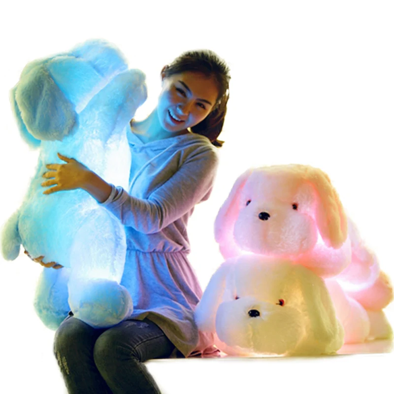 1pc 50cm/80cm LED Light Plush Dog Pillow Toys Luminous Glowing Gleamy Plush Dog Cushions Kids Toy Gifts for Children Girls
1pc 50cm/80cm LED Light Plush Dog Pillow Toys Luminous Glowing Gleamy Plush Dog Cushions Kids Toy Gifts for Children Girls
