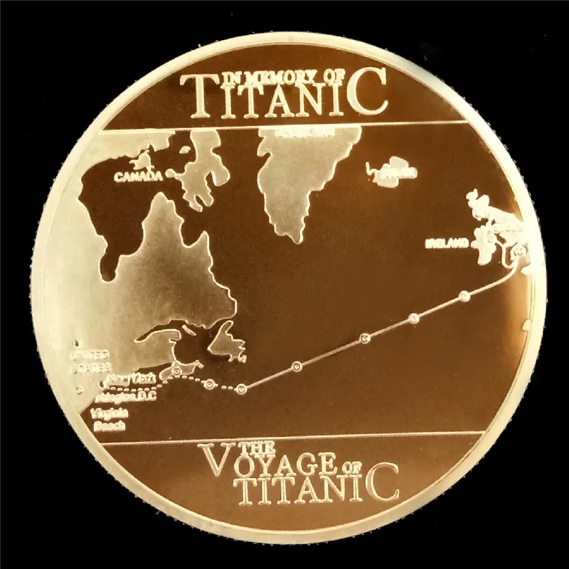 Gold Plated Coin Collection Incident Commemorative Titanic Ship Jewelry Finding Gifts Components
Gold Plated Coin Collection Incident Commemorative Titanic Ship Jewelry Finding Gifts Components