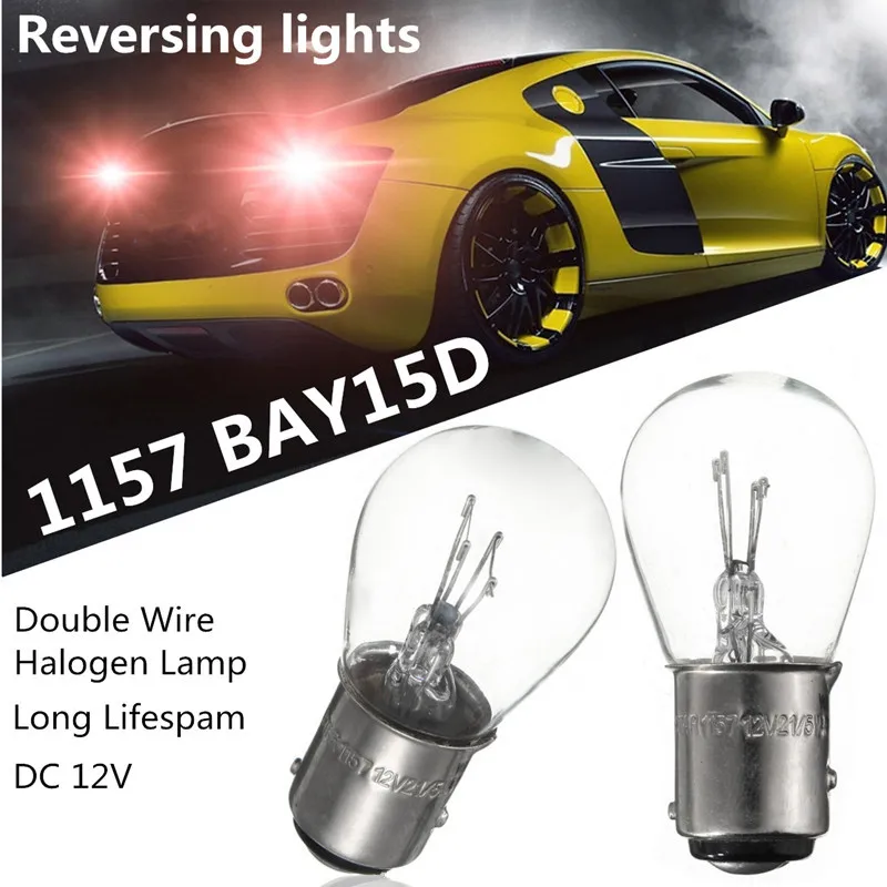10Pcs BAY15D 1157 P21/5W 12V Car Halogen Bulb Wam white Glass Double Filament Super White DRL Brake Light Stop Lamp
10Pcs BAY15D 1157 P21/5W 12V Car Halogen Bulb Wam white Glass Double Filament Super White DRL Brake Light Stop Lamp