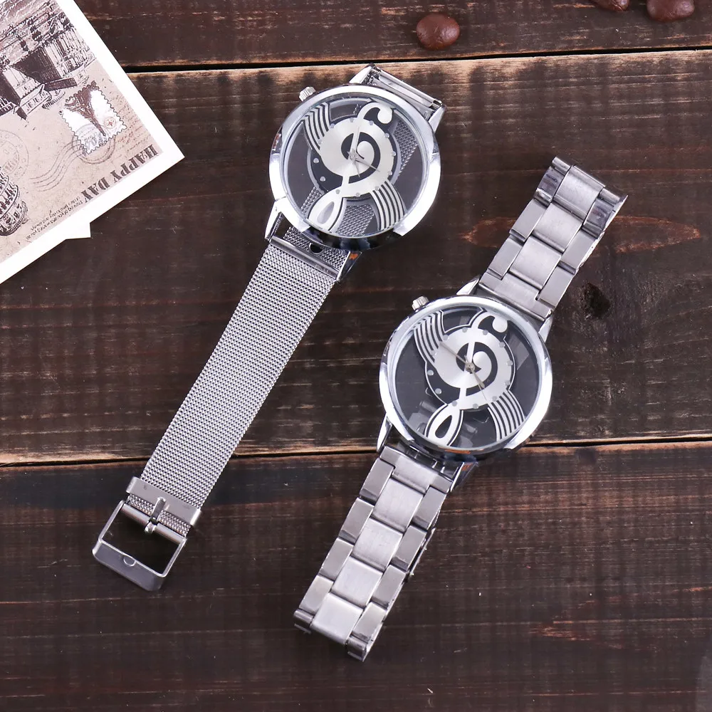 Luxury Retro double-sided Hollow Music Note Notation Watch Stainless Steel Watches Quartz Wrist Watches Unisex Watch Hot #5/22
Luxury Retro double-sided Hollow Music Note Notation Watch Stainless Steel Watches Quartz Wrist Watches Unisex Watch Hot #5/22