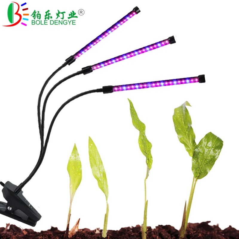 LED 5V 27W USB Grow Light Full Spectrum Bulb with Red Blue Spectrum Adjustable 3-Head Timer Plant Grow Lamp for Indoor Plants
LED 5V 27W USB Grow Light Full Spectrum Bulb with Red Blue Spectrum Adjustable 3-Head Timer Plant Grow Lamp for Indoor Plants
