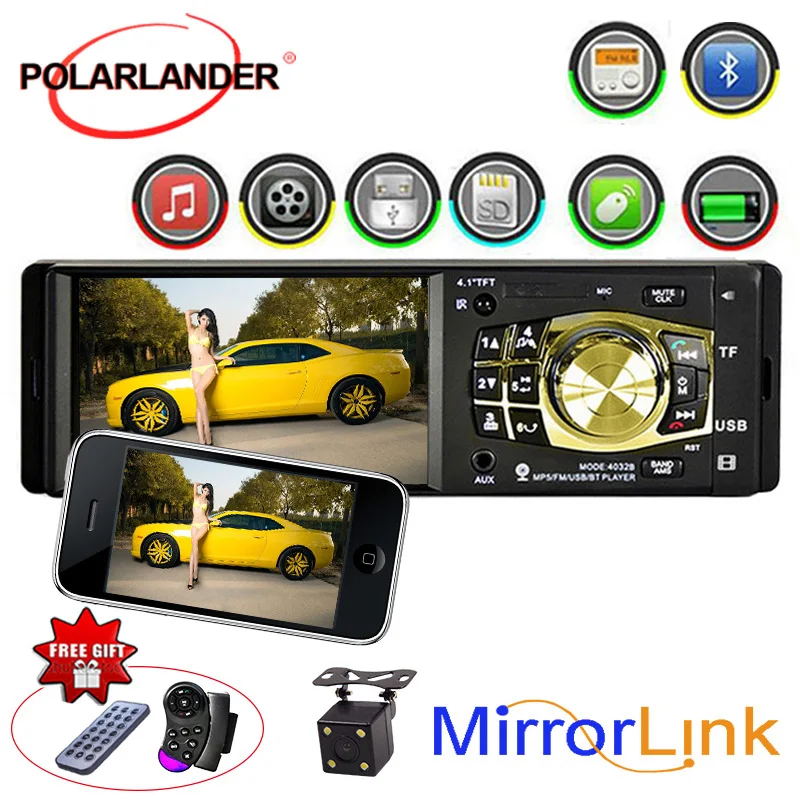 Bluetooth TF/USB Car MP5 Player Audio Video Remote Control Multilanguage Car Radio 1 Din Mirror Link For Android Phone 4.1 Inch
Bluetooth TF/USB Car MP5 Player Audio Video Remote Control Multilanguage Car Radio 1 Din Mirror Link For Android Phone 4.1 Inch