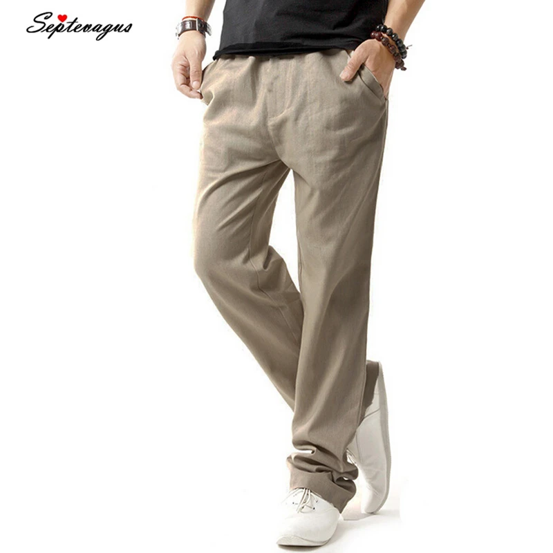 Brand New Summer Linen Casual Pants Men Solid Thin Breathable Joggers Sweatpants Flax Cotton Big Size M-XXXXL Straight Trousers
Brand New Summer Linen Casual Pants Men Solid Thin Breathable Joggers Sweatpants Flax Cotton Big Size M-XXXXL Straight Trousers