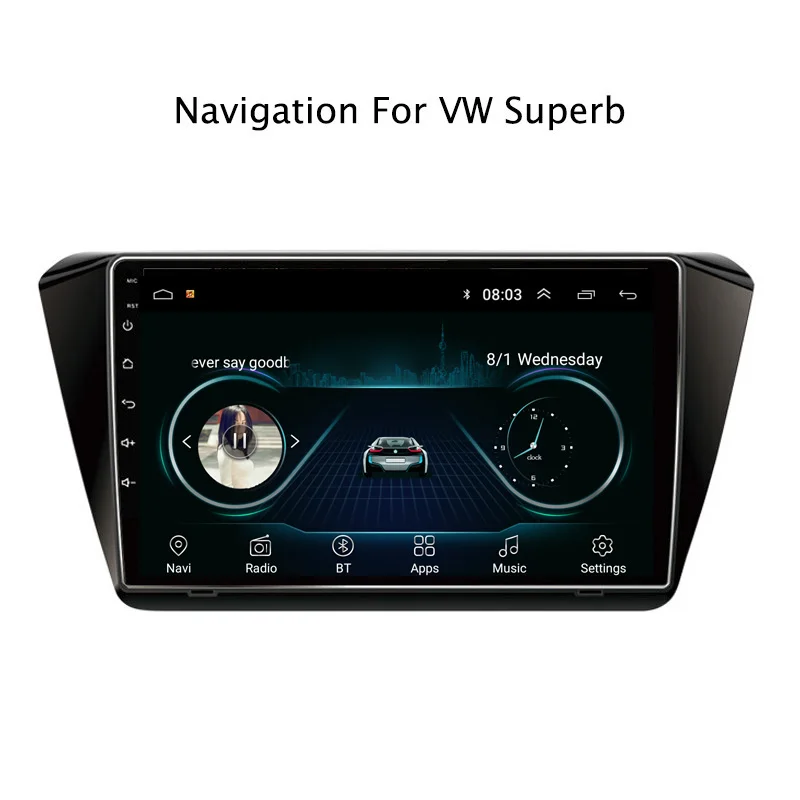 10 1 "2.5D IPS Android 8 автомобильный DVD GPS плеер для Skoda Superb 2016 2018 Радио стерео головное