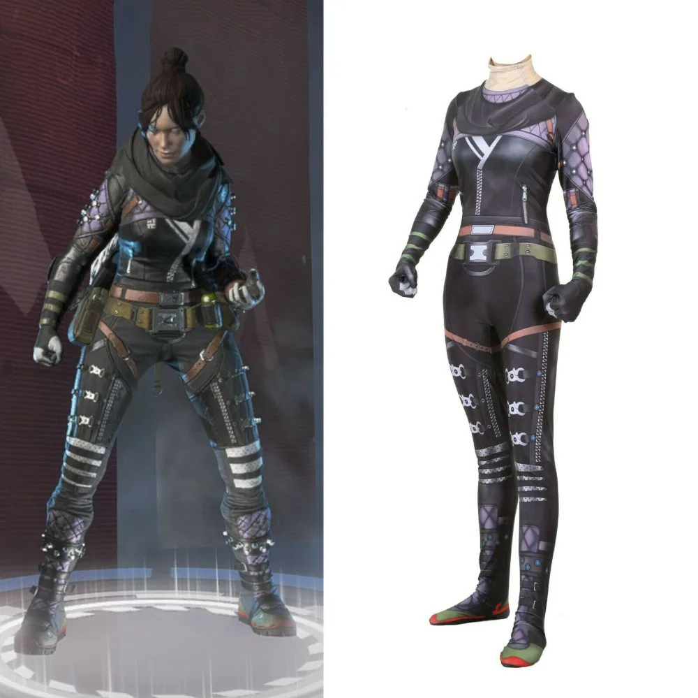 Женский костюм для косплея Game Apex legends Wraith комбинезон вечеринки в стиле Хэллоуин