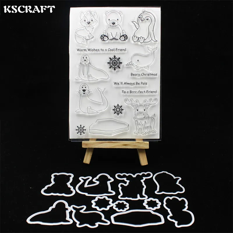 KSCRAFT Polar Animals Stamp Metal Cutting Dies Stencils for DIY Scrapbooking/photo album Decorative Embossing DIY Paper Card 133
KSCRAFT Polar Animals Stamp Metal Cutting Dies Stencils for DIY Scrapbooking/photo album Decorative Embossing DIY Paper Card 133