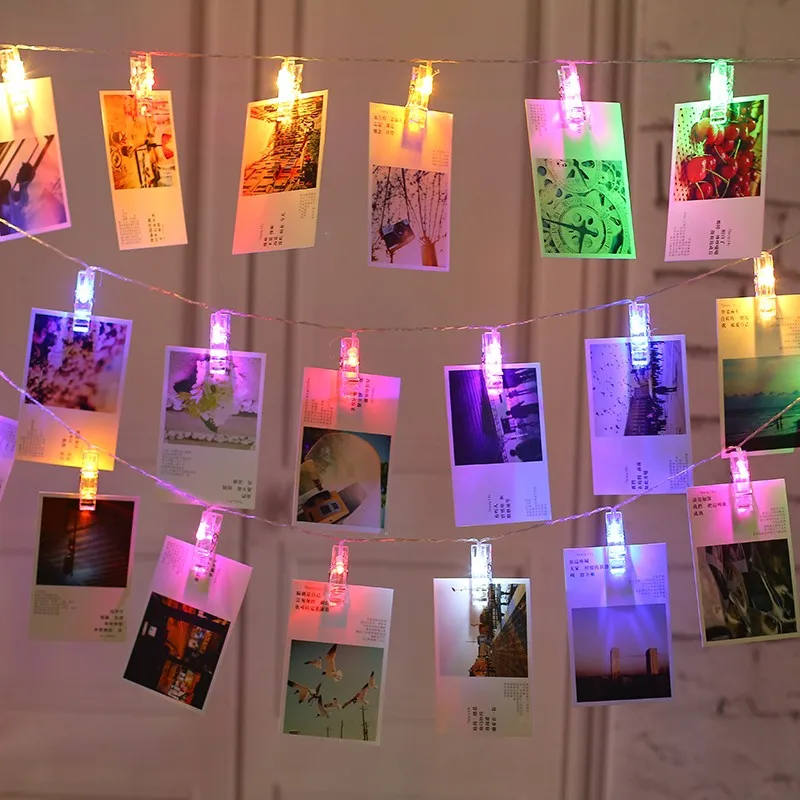 Photo Clip Holder LED String lights LED Card Picture Photo Clips Pegs Bright String Light Wedding Party Valentine's Day
Photo Clip Holder LED String lights LED Card Picture Photo Clips Pegs Bright String Light Wedding Party Valentine's Day