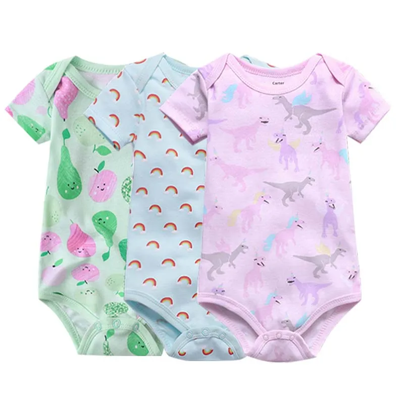 3pcs/lot Baby Bodysuits 100% Cotton Infant Body Short Sleeve Clothing Similar Jumpsuit Cartoon Printed Baby Boy Girl Bodysuits
3pcs/lot Baby Bodysuits 100% Cotton Infant Body Short Sleeve Clothing Similar Jumpsuit Cartoon Printed Baby Boy Girl Bodysuits
