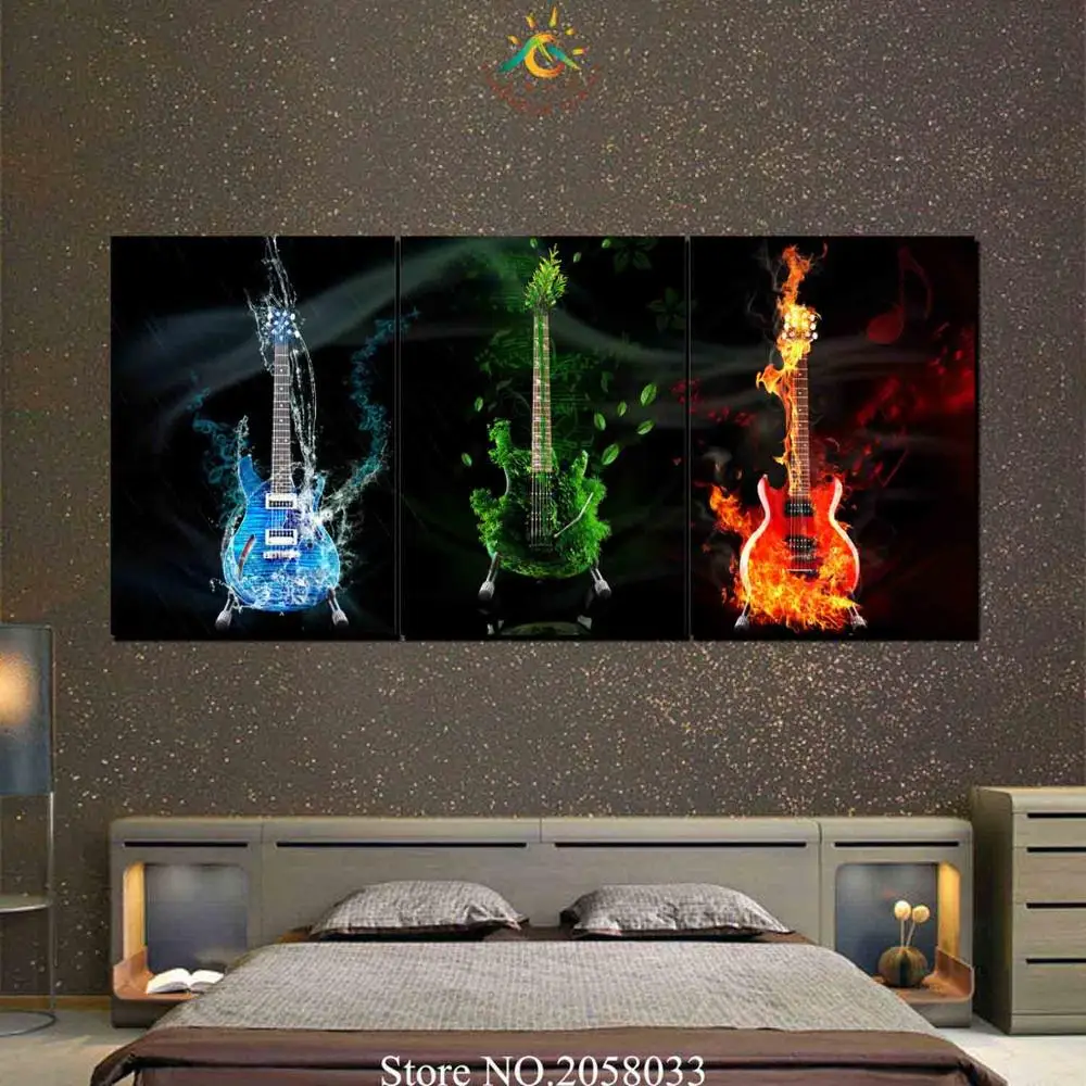 3 or 5 Pieces Earth Water and Fire Guitars Modern Wall Art Canvas Printed Painting HD Prints Poster Wall Pictures for Home Decor
3 or 5 Pieces Earth Water and Fire Guitars Modern Wall Art Canvas Printed Painting HD Prints Poster Wall Pictures for Home Decor