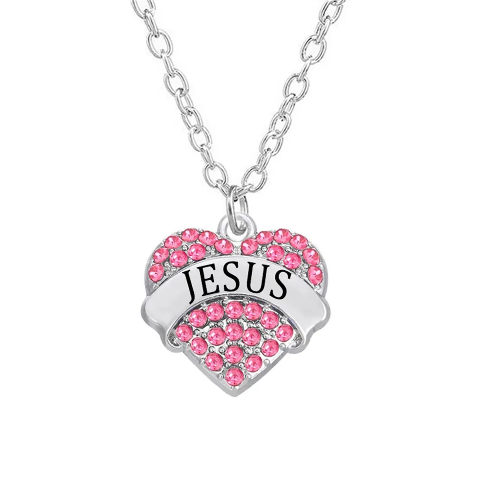 Ожерелья с выгравированным металлическим кристаллом и именем Иисуса | Украшения