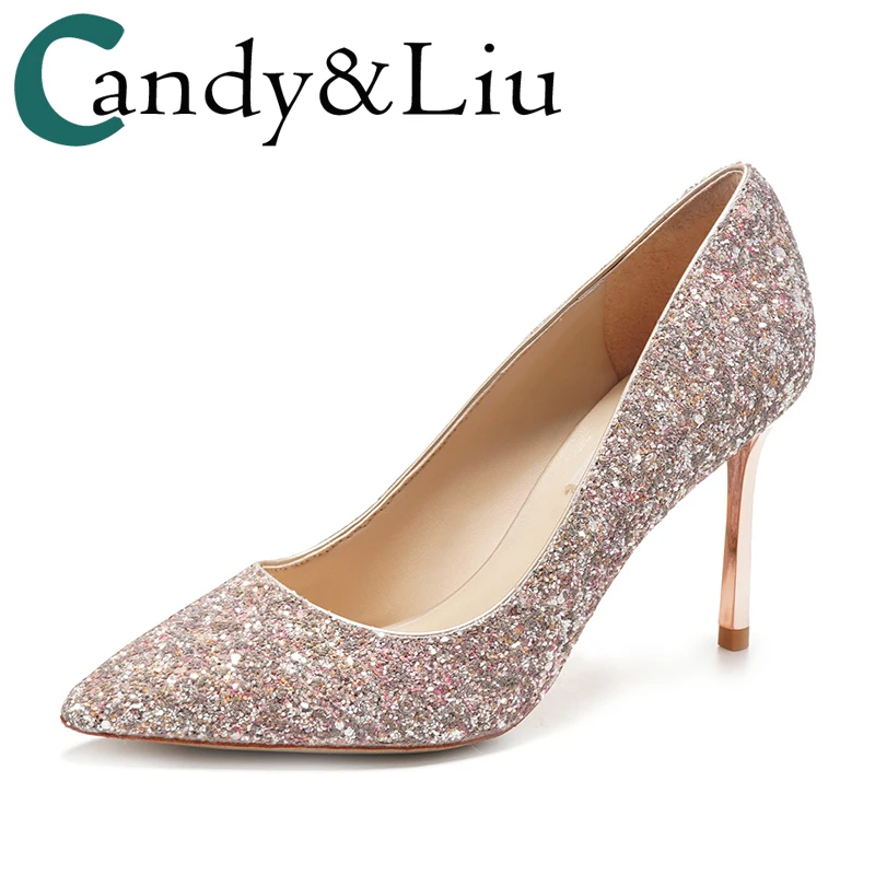 Bride shoes wedding shoes 2018 new spring bridesmaids sequins wedding glass shoes wedding heels heel princess
Bride shoes wedding shoes 2018 new spring bridesmaids sequins wedding glass shoes wedding heels heel princess