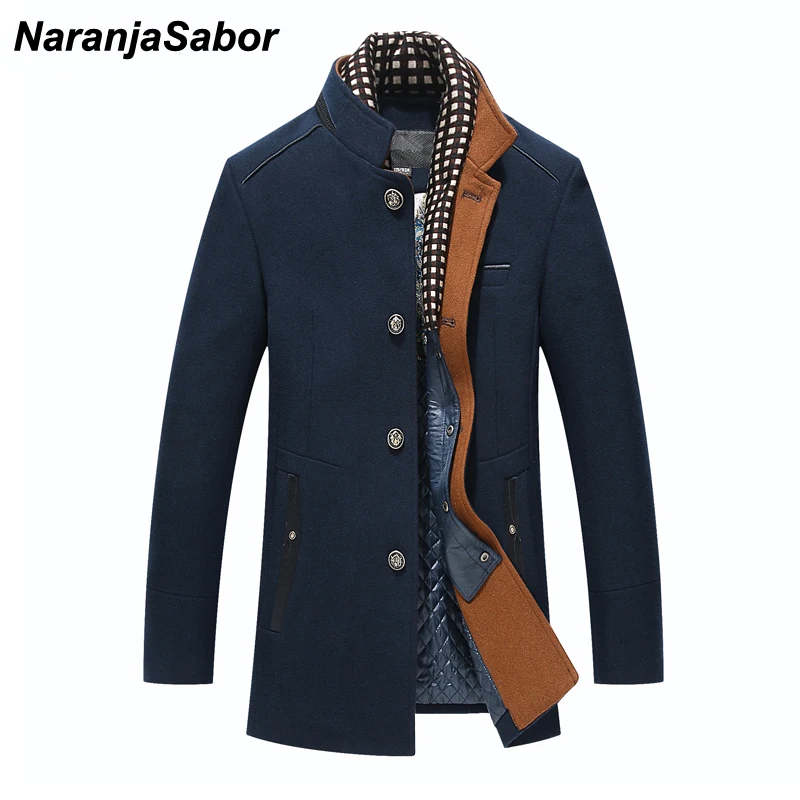 NaranjaSabor New Men Woolen Coat Winter Fleece Warm Jackets Thermal Slim Fit Fashion Trench Outerwear Mens Brand Clothing N525
NaranjaSabor New Men Woolen Coat Winter Fleece Warm Jackets Thermal Slim Fit Fashion Trench Outerwear Mens Brand Clothing N525
